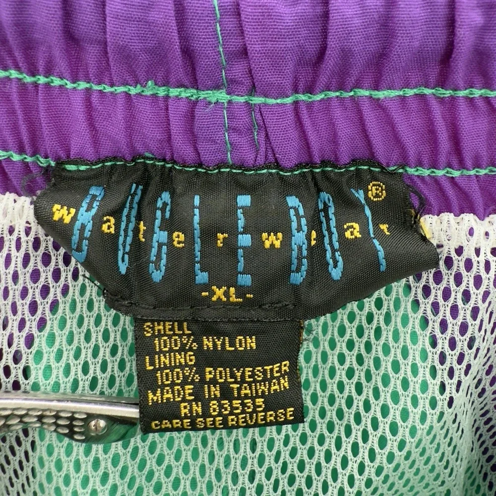 Vintage Bugle Boy Shorts Swim Trunks Mens Size‎ XL Lined 90s Retro Colorblock